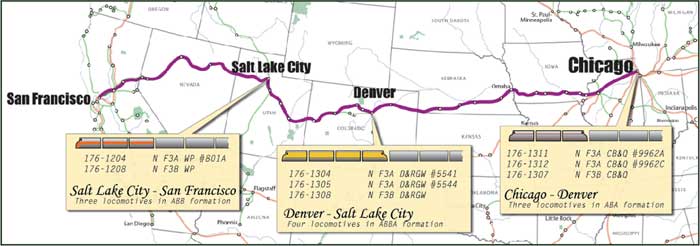 California Zephyr Route Map